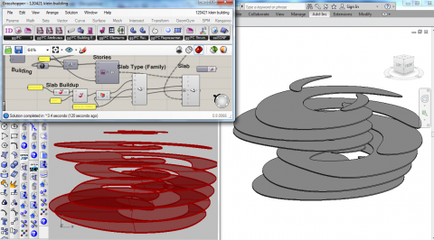 OpenBIM addon for Rhino and Grasshopper enabling IFC (Industry Foundation Class) model to be generated and exchanged to ArchiCAD, Revit, Bently, Tekla