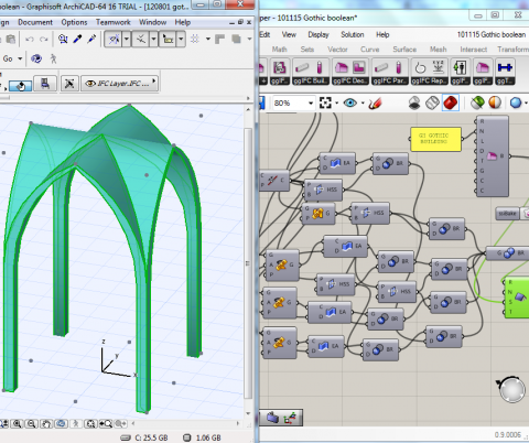 OpenBIM addon for Rhino and Grasshopper enabling IFC (Industry Foundation Class) model to be generated and exchanged to ArchiCAD, Revit, Bently, Tekla