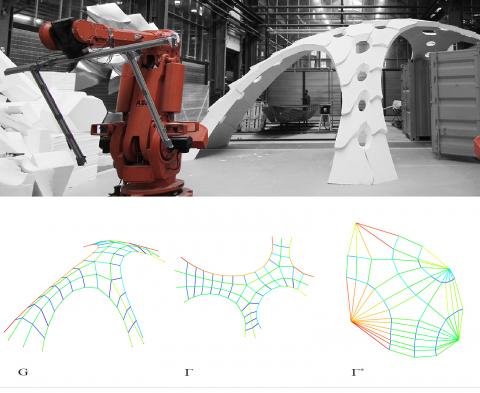 Funicular Form Finding The Rhinoceros® Plug-In RhinoVAULT emerged from current research on structural form finding using the Thrust-Network-App
Funicular Form Finding The Rhinoceros® Plug-In RhinoVAULT emerged from current research on structural form finding using the Thrust-Network-App