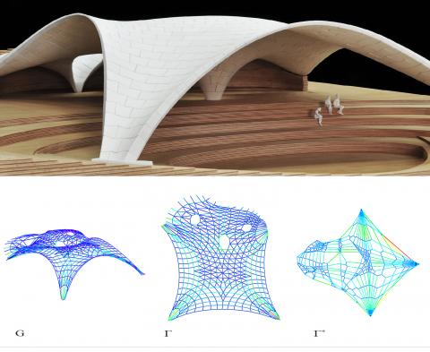 Funicular Form Finding The Rhinoceros® Plug-In RhinoVAULT emerged from current research on structural form finding using the Thrust-Network-App
Funicular Form Finding The Rhinoceros® Plug-In RhinoVAULT emerged from current research on structural form finding using the Thrust-Network-App