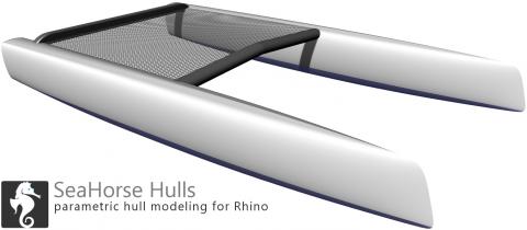 Parametric modeling plugin for catamaran hulls.

