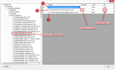 Tortuga helps you to&nbsp;evaluate&nbsp;the Life Cycle Analysis and&nbsp;Global Warming Potential (CO2e)&nbsp;of your Grasshopper model. You can choos
