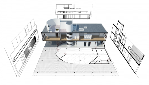 VisualARQ adds flexible BIM features to Rhino, and speeds up the process of modeling an architectural project in 2D and 3D..
VisualARQ adds flexible BIM features to Rhino, and speeds up the process of modeling an architectural project in 2D and 3D..