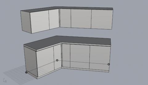 This is the first release of my plug-in to create kitchen cabinets and boxes. This plug-in is not intended as a design tool but it