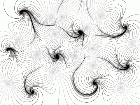 flowL is a plug-in to visualize a vector field, generated trough positive and negative point charges. The path lines are calculated with the "
