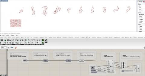 Ivy is a Grasshopper add-on for mesh segmentation and fabrication.

