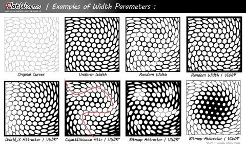 Generates 2D outlines from curves
