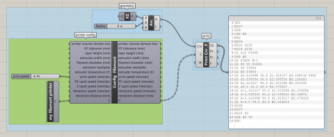 Xylinus Overview Xylinus allows for novel control of 3D printers, generating G code directly from native Rhino and Grasshopper geometries including
